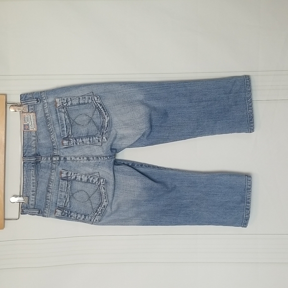Z. Cavaricci SZ 5 JRS Light Wash Rigid Denim / Jean Capri Pants Retro Style - Picture 6 of 14